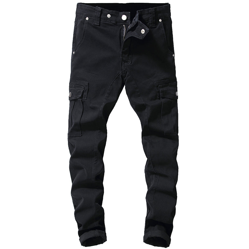 Black Cargo Jeans
