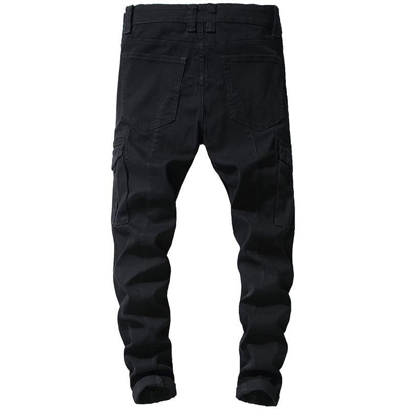 Black Cargo Jeans