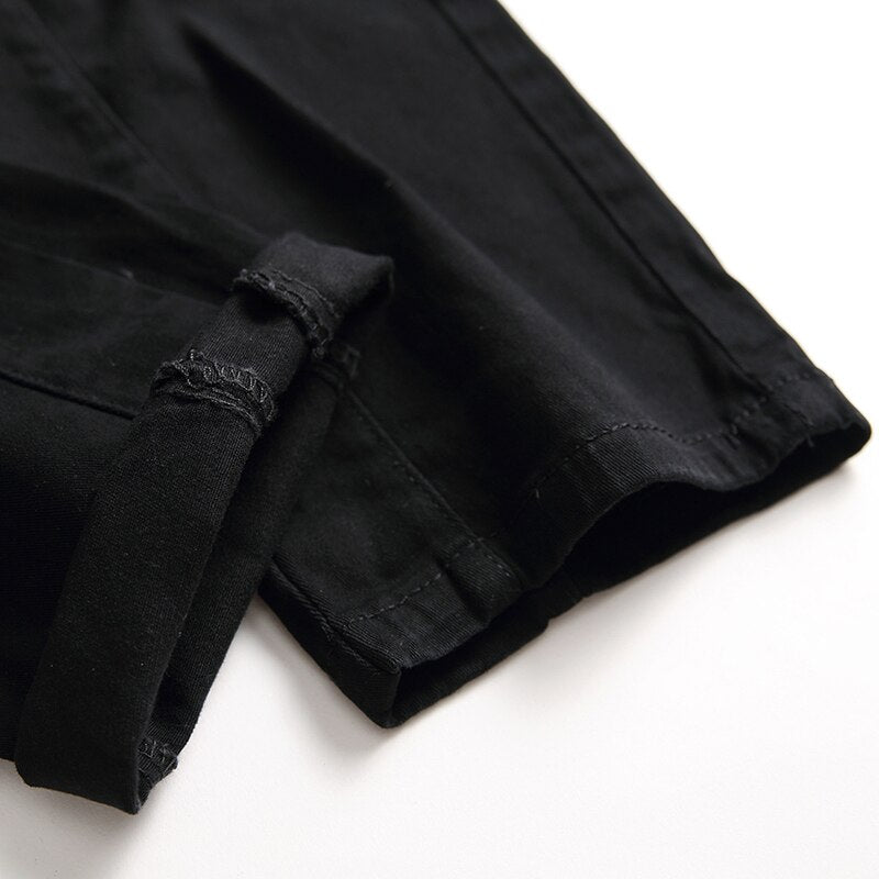 Black Cargo Jeans