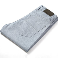 Straight Linen Blend Pants