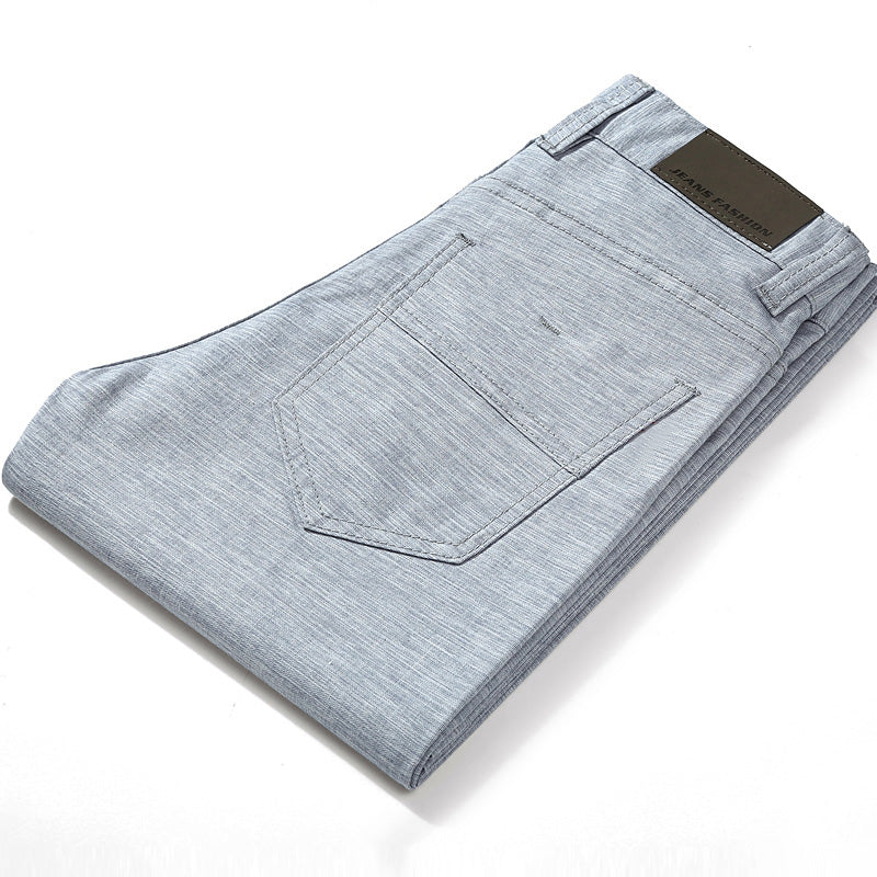 Straight Linen Blend Pants