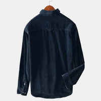 Loose Corduroy Button-Down Shirt